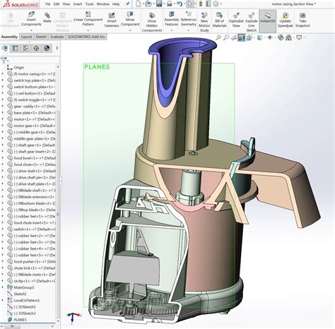 SolidWorks Section Views: Techniques & Customized 